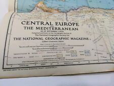 9/1/1939 Central Europe And The Mediterranean Supplemental Map start of WWII picture