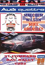 DECAL AUDI QUATTRO MALCOLM WILSON RAC RALLY 1982 10th (12) picture