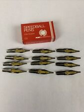 Vintage HUNT SPEEDBALL PENS C-3 Straight/Classic Calligraphy Pen Nibs (12) picture