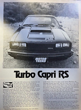 1979 Road Test Mercury Turbo Capri RS picture