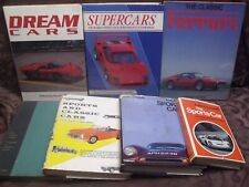 Lot of 7 Vintage Sports Car Automobile  Books picture