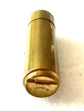 1950s ATOMETTE BRASS SIGNED ENGRAVED on TOP LIPSTICK ENGLAND Vintage RARE picture