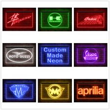 270109 Motorcycle Auto Shop Store Personalized Neon Sign Custom Made Light Logo picture