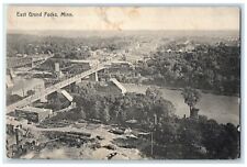 1909 Aerial View Exterior East Grand Forks Minnesota MN Vintage Antique Postcard picture