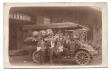 1910s RPPC Delivery Truck Horses Date Zanesville Ohio Real Photo Postcard VTG picture