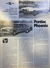 1979 Road Test Pontiac Phoenix 2-Door & 5 Door Hatchback picture