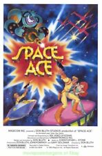 SPACE ACE GAME MOVIE POSTER 27x41 DON BLUTH ANIMATION RARE EARLY 80's GAME PROMO picture
