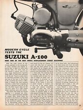 1968 Suzuki A-100 Charger - 3-Page Vintage Motorcycle Road Test Article picture
