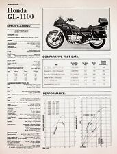 1980 Honda GL1100 Interstate Gold Wing - 7-Page Vintage Motorcycle Test Article picture