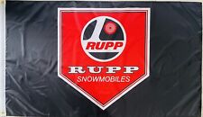 RUPP VINTAGE 3x5ft FLAG BANNER DRAPEAU SNOWMOBILE MAN CAVE GARAGE VINTAGE picture