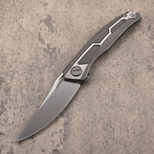 8.5'' New CNC Fast Opening D2 Blade Full TC4 TITANIUM Handle Folding Knife DF20 picture