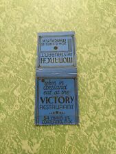 Vintage Matchbook Cover VM1 Collectible New York Ithaca Cortland victory monarch picture