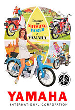 Vintage 1966 Yamaha Motorcycle Poster - Swinging World of Yamaha picture