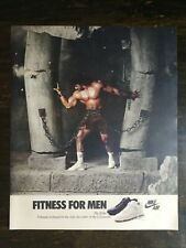 Vintage 1986 Nike Air Tennis Shoes Fitness for Men Full Page Original Ad - 721 picture