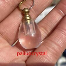 1pcs Natural Clear crystal Perfume bottle Quartz Crystal Pendant Healing Gem picture