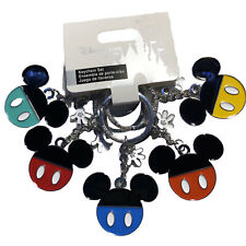 Disney Parks Mickey Mouse Icons Set Of 5 Metal Keychains picture