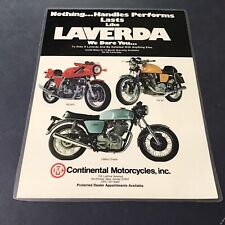 1976 Laverda 750SF/750SFC/1000 Triple 8.5x11 full color laminated original ad picture