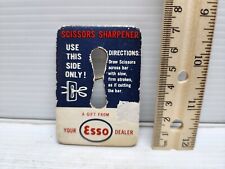 Vintage Esso Scissors Knife Sharpener Gas Station Giveaway Oil Gas  picture