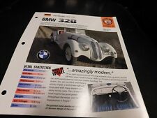 1936-1940 BMW 328 Spec Sheet Brochure Photo Poster 37 38 39 picture