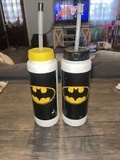 Vintage 1980's Batman Water Bottle with 1966 Copyright Logo Lot Of 2 picture