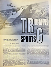 1962 Road Test Triumph Sports 6 picture