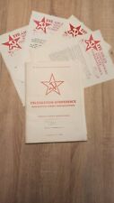 Vintage program of the Congress of the Communist Party of Czechoslovakia. 1988 picture