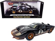 1966 Ford GT-40 MK II #2 Black with Silver Stripes After Race (Dirty Version) 1/ picture