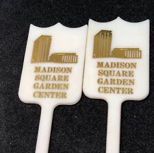 2 VTG Madison Square Garden Hall of Fame Club Swizzle Sticks NY Rangers Home MSG picture