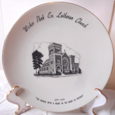 Wicker Park Ev Lutheran Church 8 1/2 Collector Plate THE CHURCH HEART OF CHICAGO picture