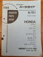 City Domani Partner Etc. Parts Guide 1998 Honda Preservation Edition picture