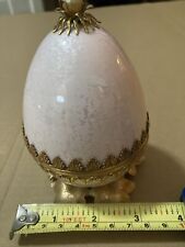Vintage Evan’s Pearl Enamel Egg Table Lighter Holder picture