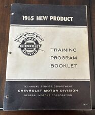1965 Chevrolet Dealership New Product Training Program Booklet 104 PAGES TP-34 picture
