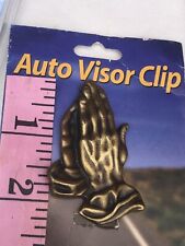 Praying hands Visor Clip, Safe Driving Car Visor Clip (1) NWT picture