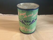 NOS Full BSA Genuine Oil Can Motorcycle Engines Birmingham England picture