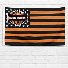 For Harley Davidson Motorcycle USA Flag 3x5 ft Legendary Garage Wall Banner picture