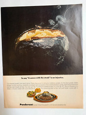 1972 Ponderosa Restaurant 13in x 10 in Hot Baked Potato in Foil picture