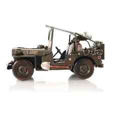 Green 1941 Willys-Overland Jeep 1:12 | Vintage Military Car Model W/ Chains picture