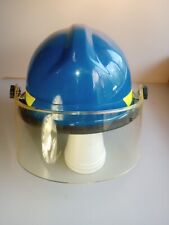 Bullard Fire dome PX Blue Firefighter Helmet w/ Face Shield Fr Shipping  picture