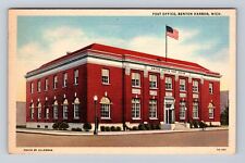 Benton Harbor MI-Michigan, U.S. Post Office, Antique Vintage Souvenir Postcard picture