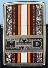 RARE Harley Davidson Zippo Lighter H-D Orange Vintage 2010 Brand New Seal intact picture
