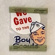 NOS Vintage 50s/60s Gooden Goodstix Prod BSA We Gave To The Boy Scouts Sticker picture