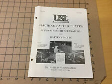 Original 1920's or so USL MACHINE PASTED PLATES 4pgs -  picture