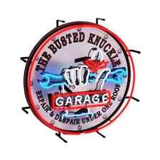Busted Knuckle Garage Giant Lighted Neon Shop Sign 24
