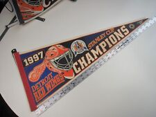 Vintage 1997 NHL Detroit Red Wings Stanley Cup Champions Pennant #2 BIS picture