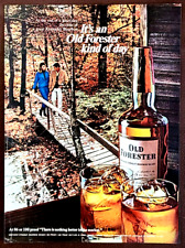 Old Forester Kentucky Bourbon Whiskey Original 1967 Vintage Print Ad Wall Art picture