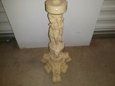 'The Ultimate' Vintage Carved Art Deco Style Marble Candlestick. Made in Italy picture