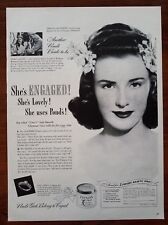 Vintage Print Ad Ponds Cold Cream Virginia Masterson Retro Bath Decor 1942 picture