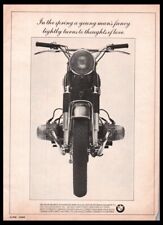 1966 BMW Motorcycle print ad /mini poster/photo-Original Vintage 1960s picture