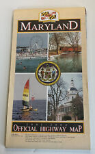 2001-2002 Official Maryland State Highway Travel Road Map picture