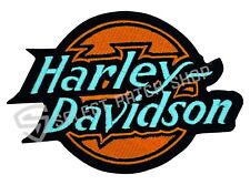Harley Davidson Embroidered Patch Classis Orange Harley 5